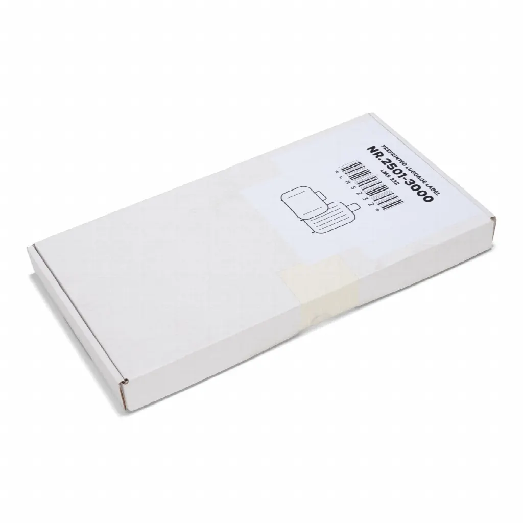 500 Gepäckanhänger selbstklebend vorgedruckt, Serie 2501-3000