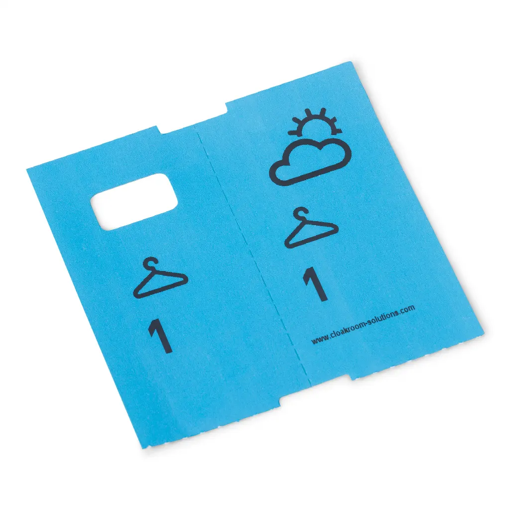Garderobennummern in 5 Farben kaufen | 5×1000. Angebot: 4000 + 1000 Tickets gratis!